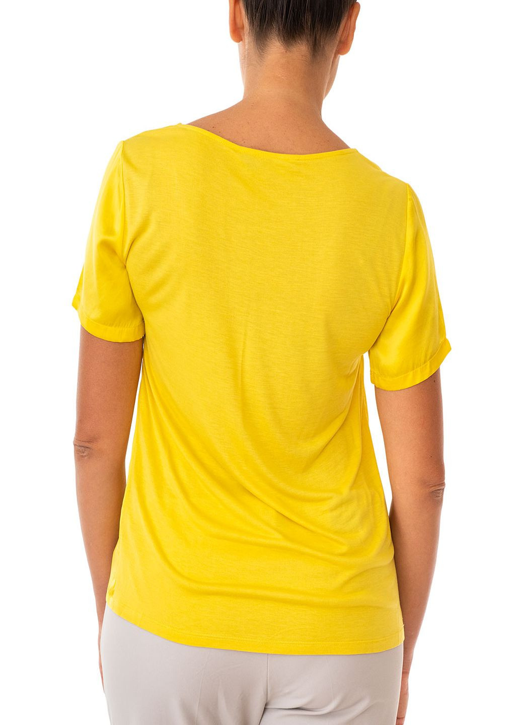 Желтая летняя футболка Marc Aurel