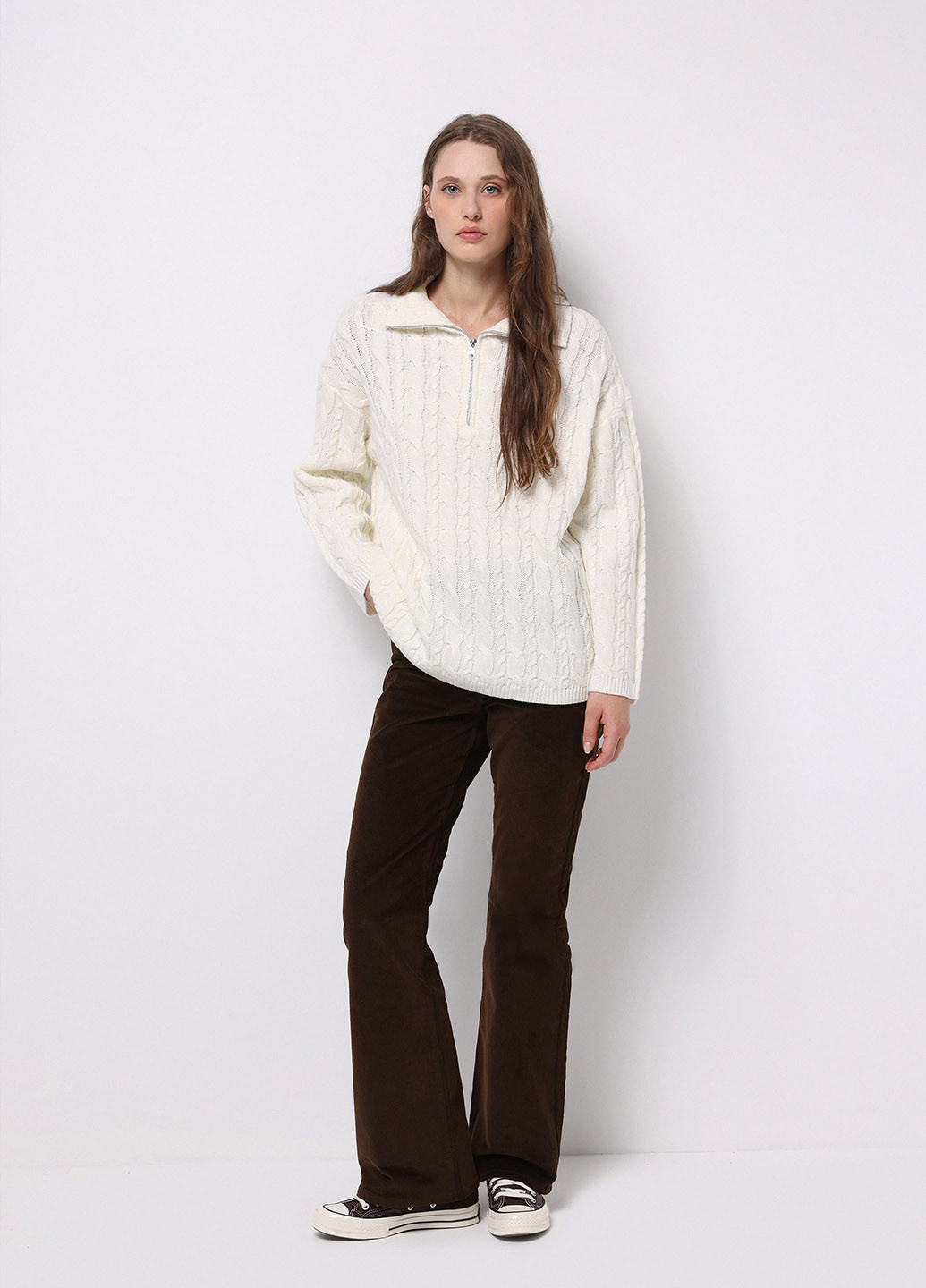 Білий зимовий светр Colin's