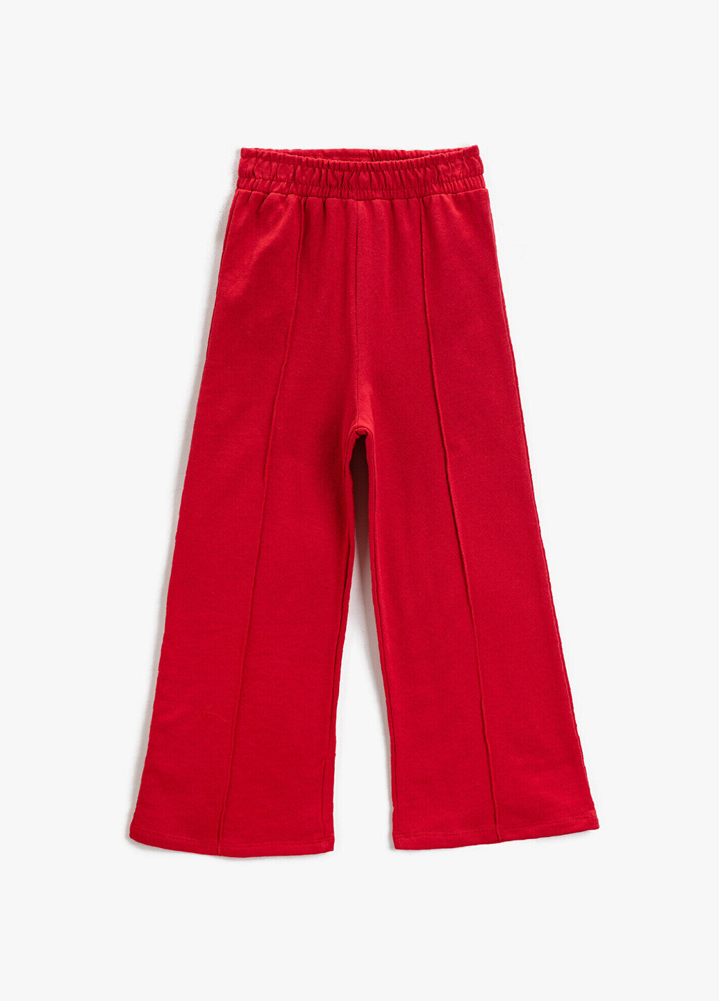 Красные спортивные демисезонные прямые брюки KOTON