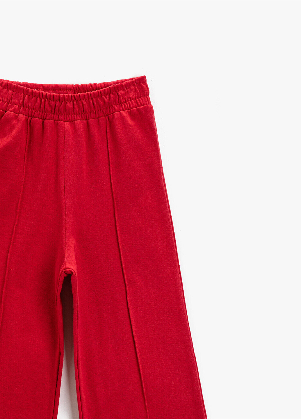Красные спортивные демисезонные прямые брюки KOTON