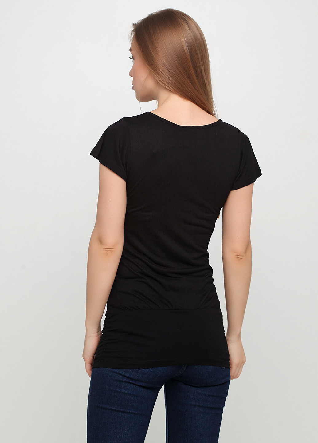 Черная летняя футболка Melrose