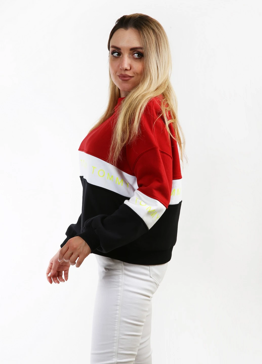 Комбінований світшот Tommy Hilfiger напис (254869455)