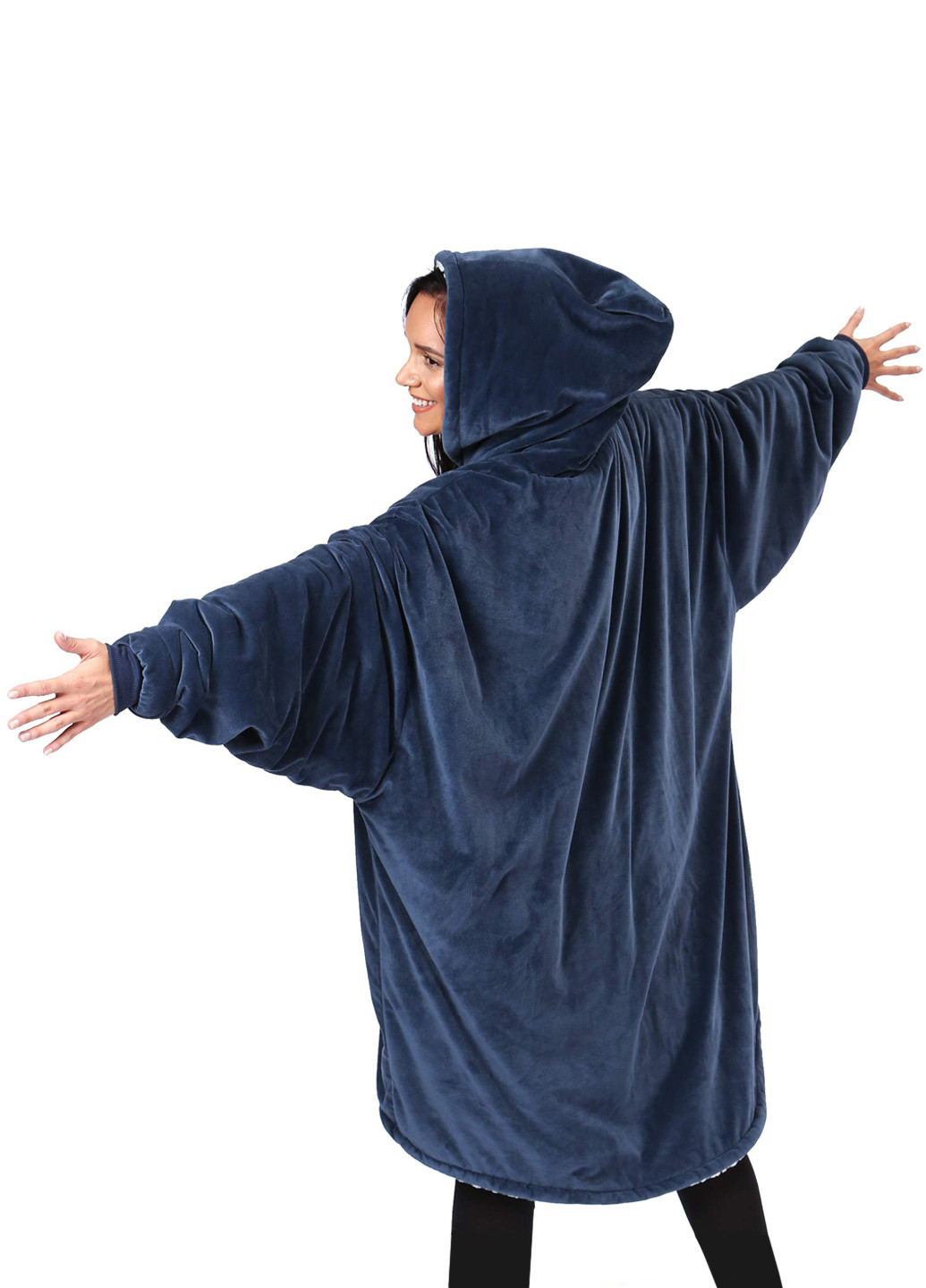 Плед-толстовка с капюшоном Pleid Hoodie Blue UFT (246625935)