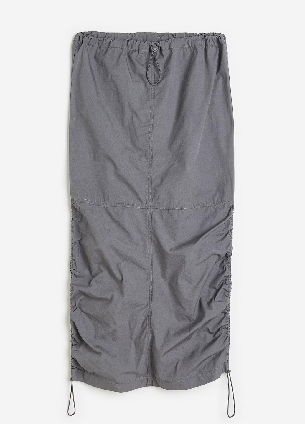 Серая кэжуал однотонная юбка H&M