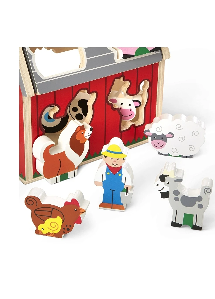 Развивающая игрушка деревянный сортировочный сарай (MD30149) Melissa&Doug (254069373)
