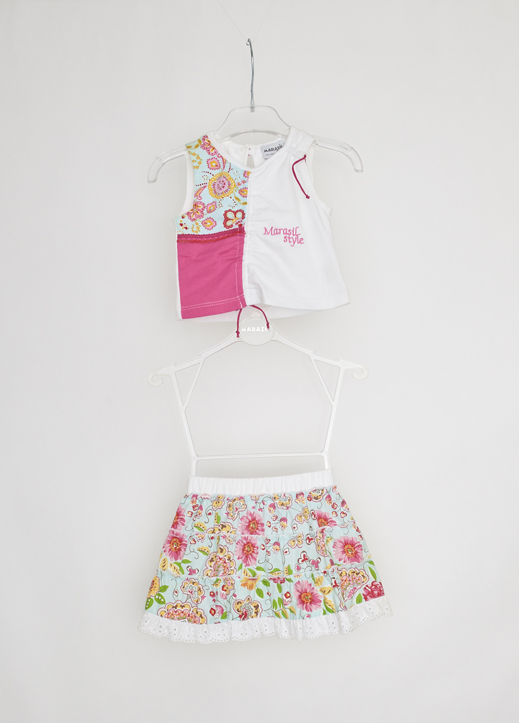 Комбинированный летний комплект (майка, юбка) Marasil