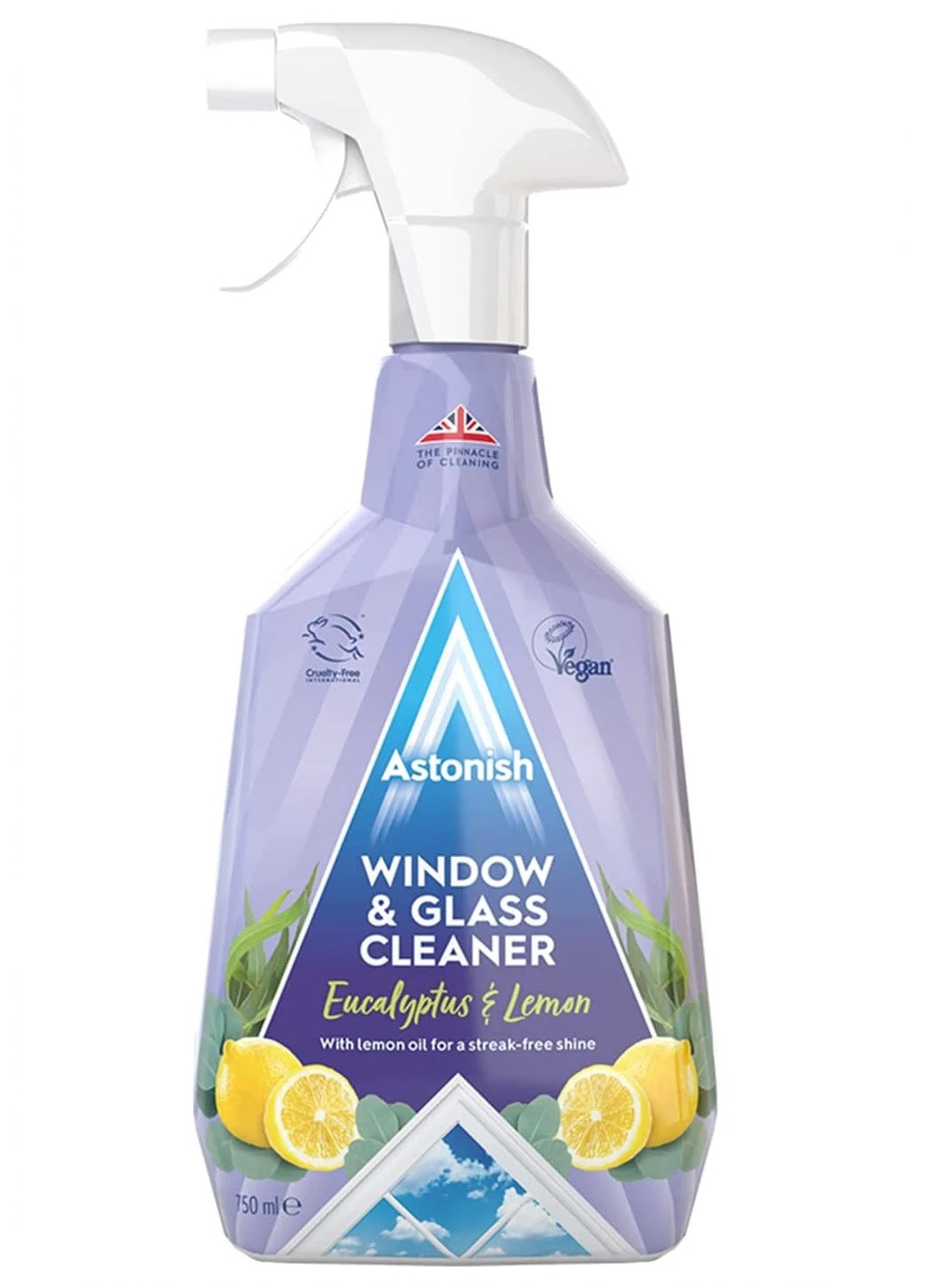Засіб для миття вікон та скла Eucalyptus & Lemon 750 мл Astonish (253442802)