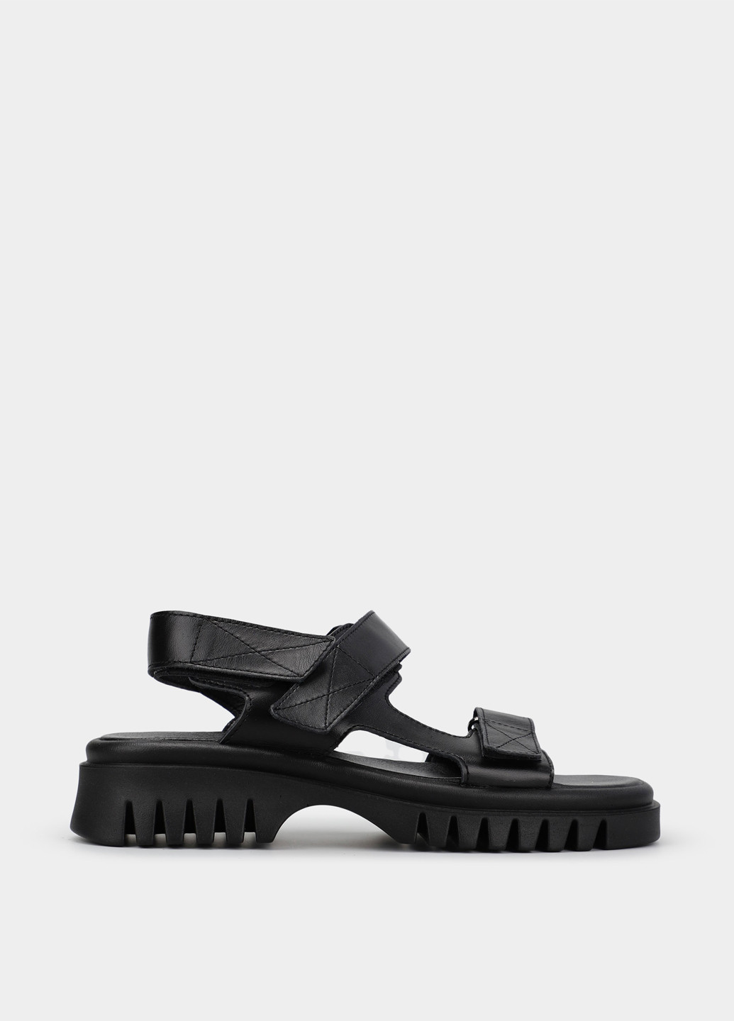 Черные босоножки Braska на липучке