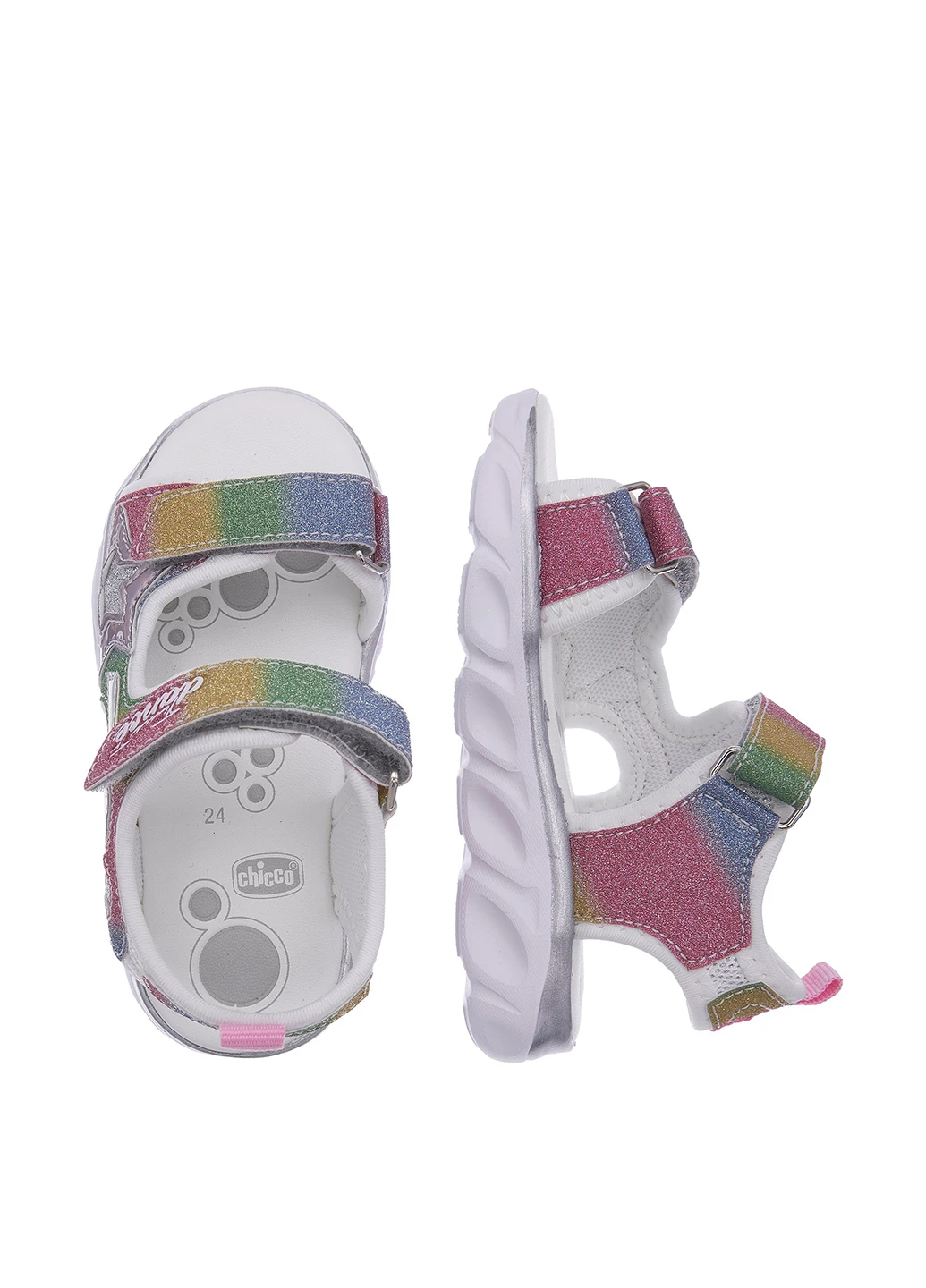 Цветные босоножки Chicco подсветка