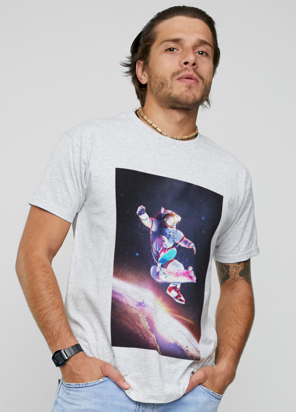 Сіра футболка чоловіча YAPPI