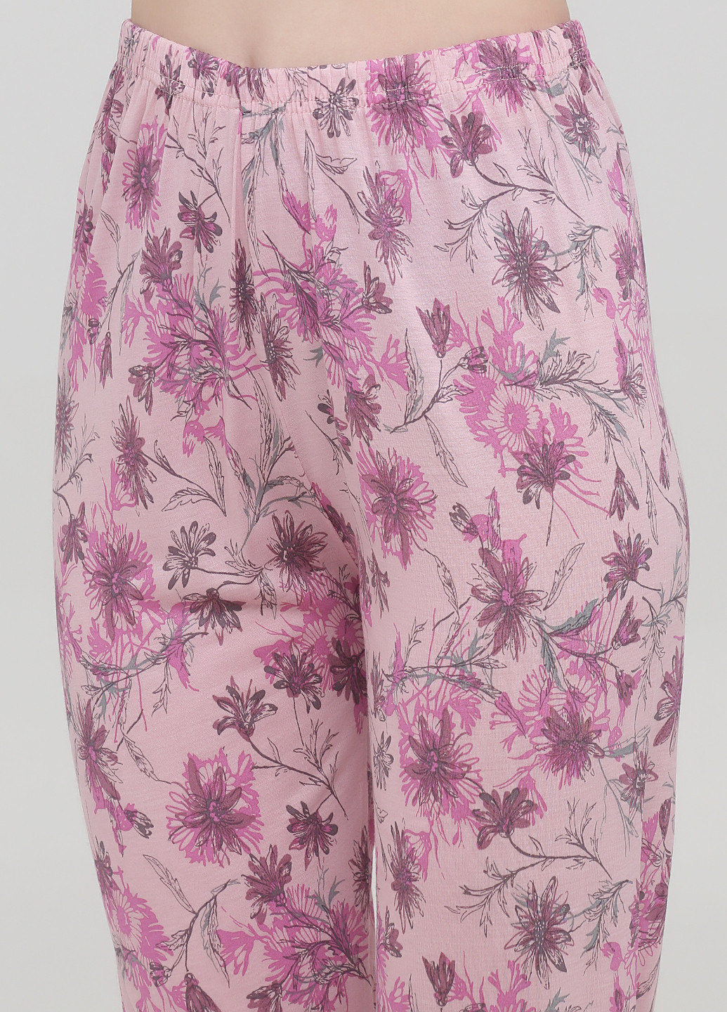 Рожева всесезон піжама (сорочка, штани) рубашка + брюки Stil Moda