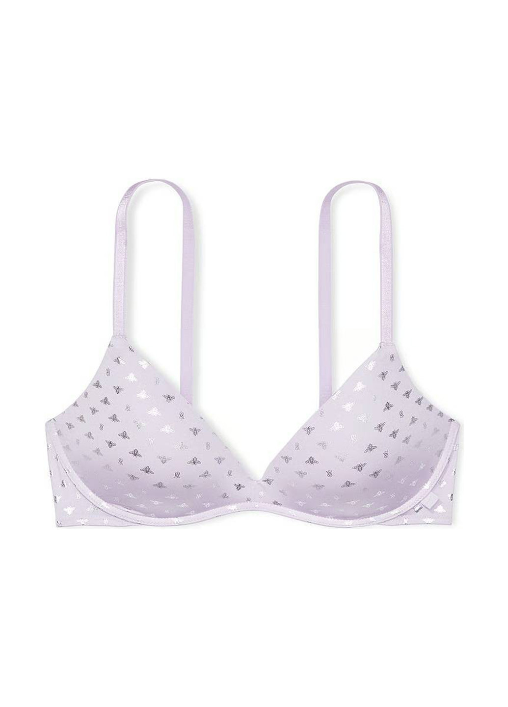 Бузковий бралетт бюстгальтер Victoria's Secret з кісточками поліамід