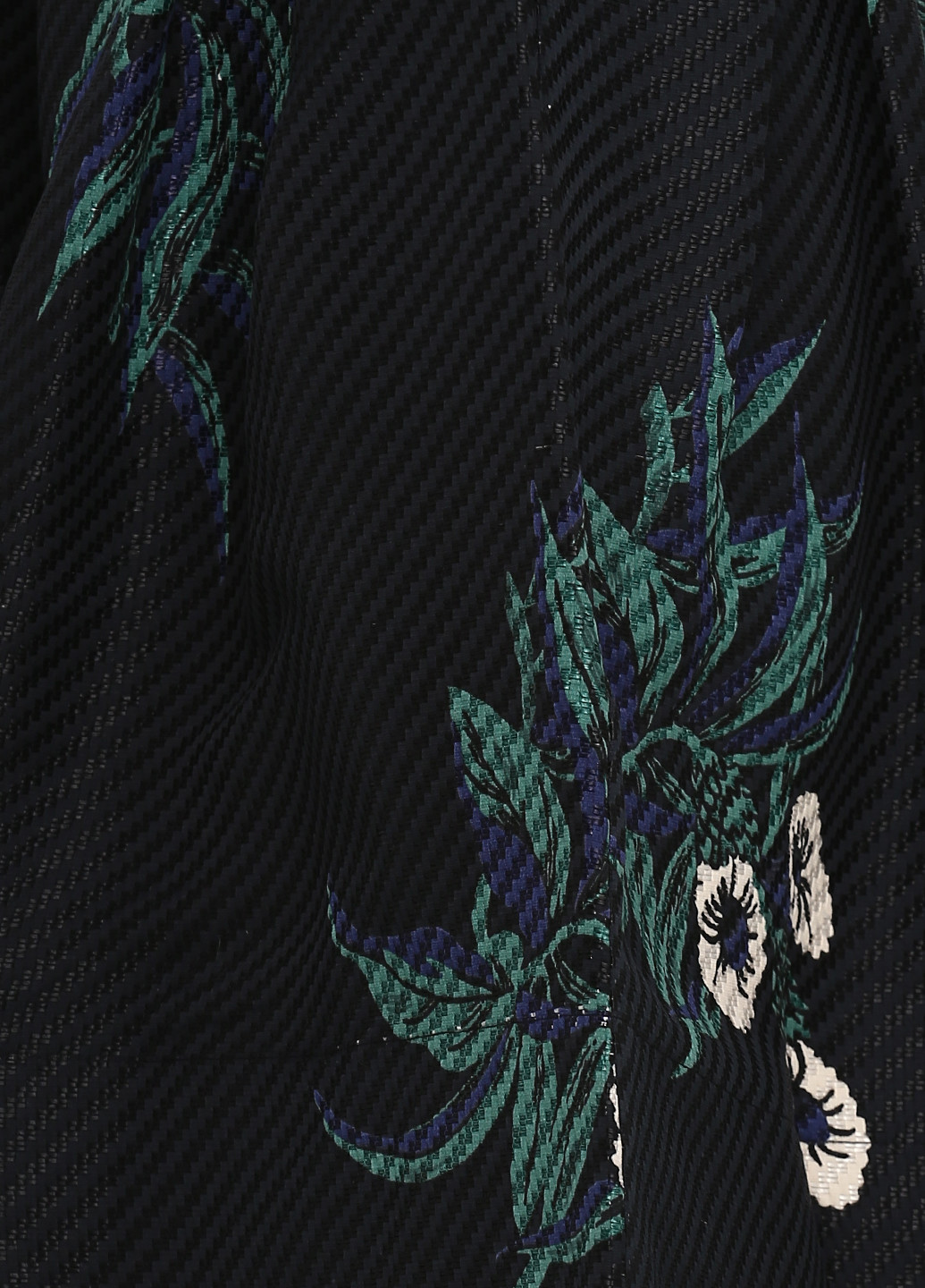 Темно-синяя кэжуал с рисунком юбка Andre Tan а-силуэта (трапеция)