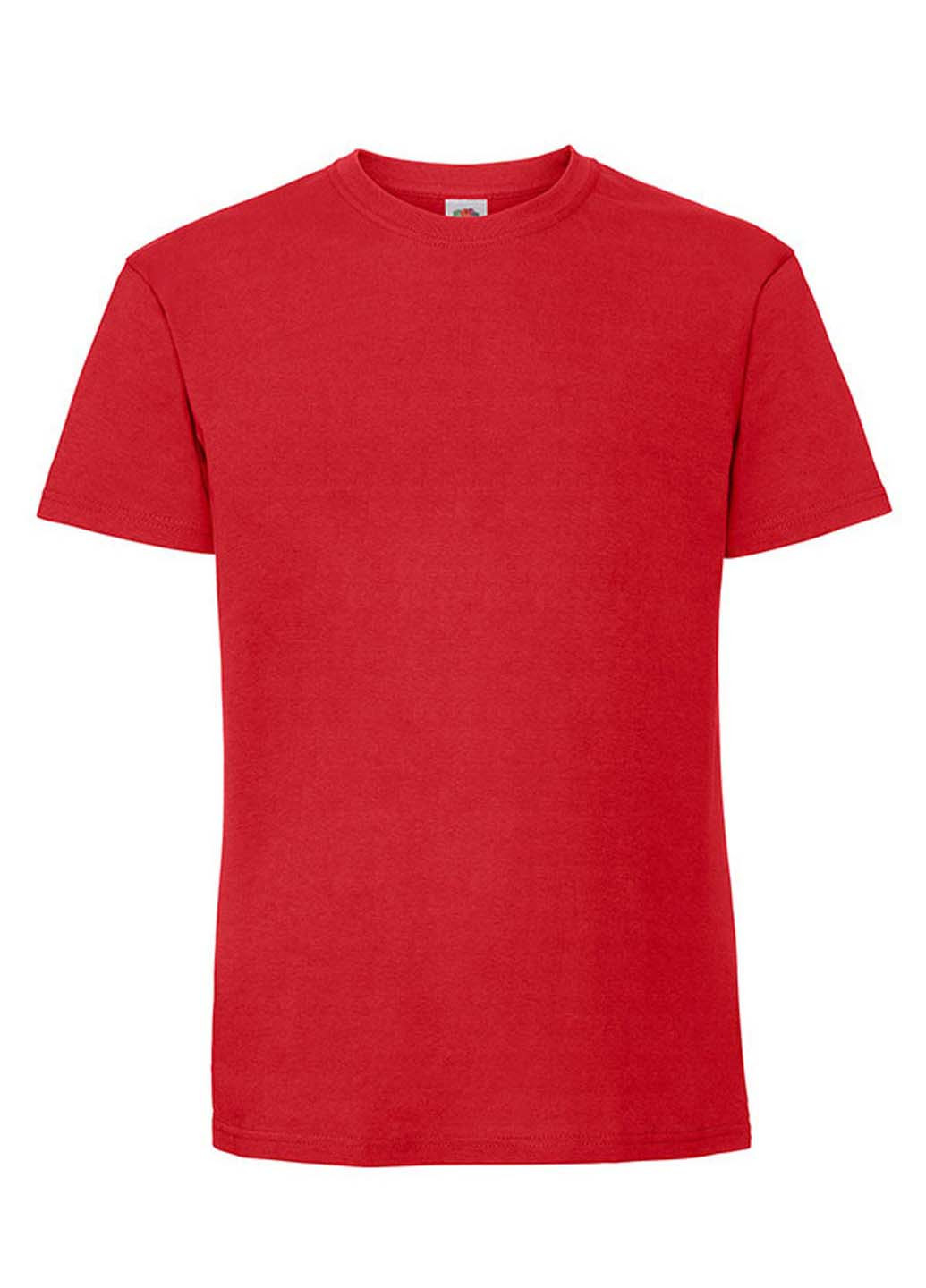 Красная футболка Fruit of the Loom Ringspun premium