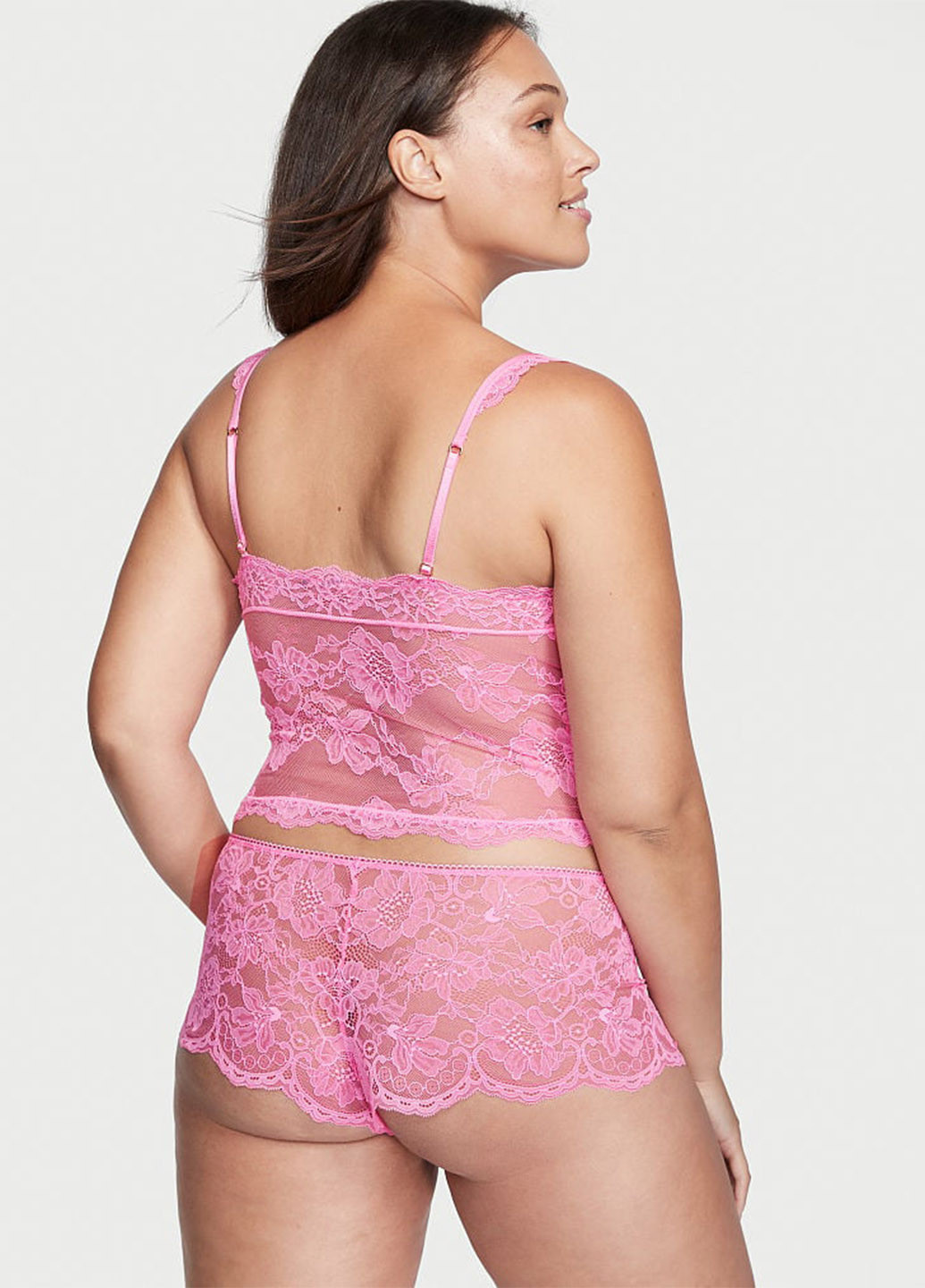 Рожевий демісезонний комплект (майка, шорти) Victoria's Secret