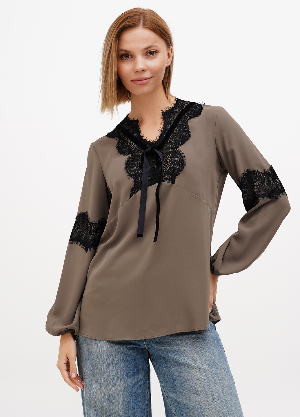 Хаки блуза Sassofono