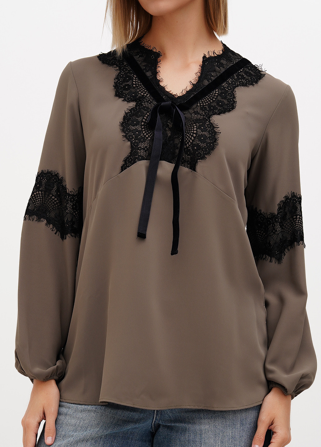 Хаки блуза Sassofono