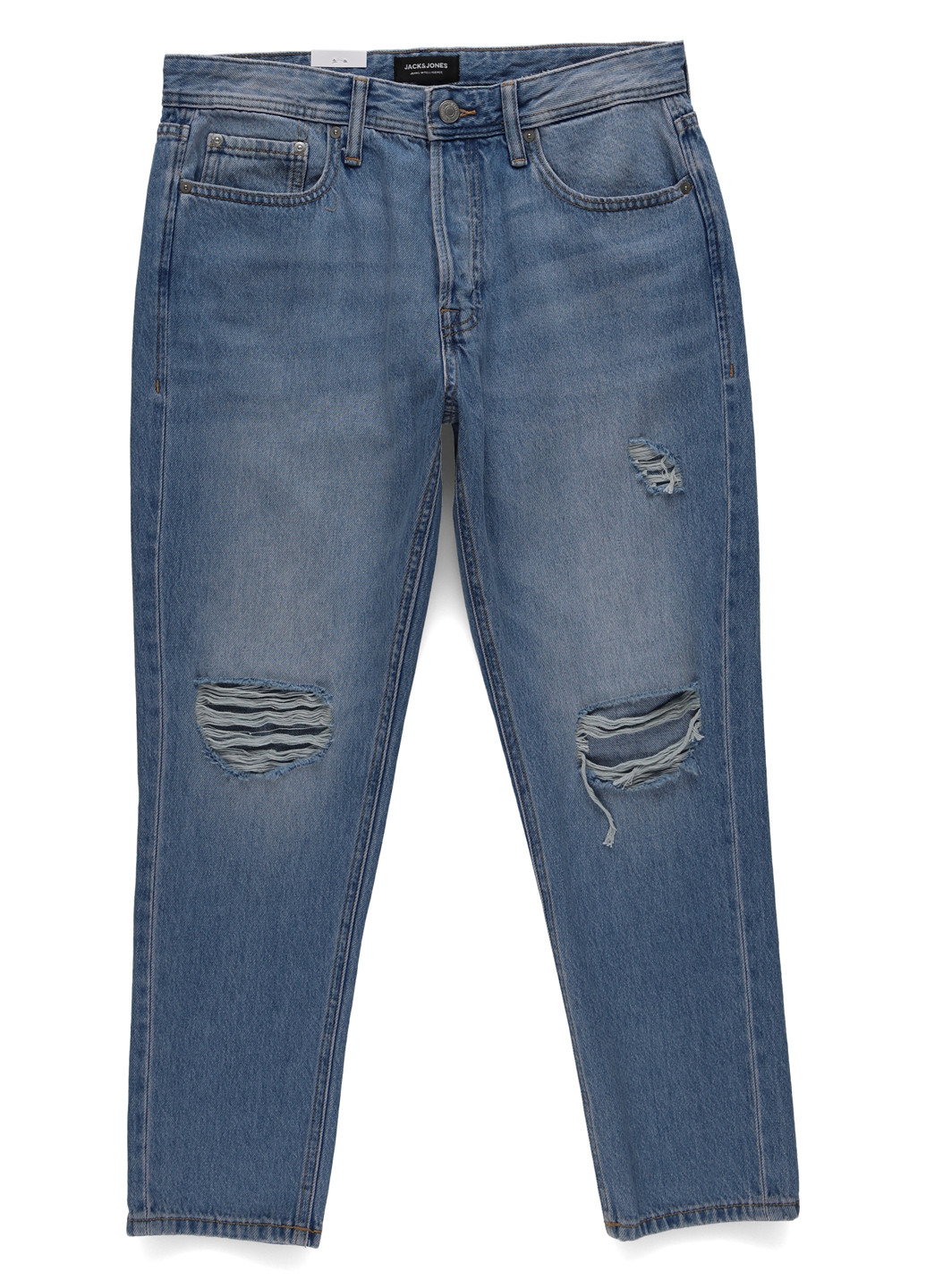 Синие демисезонные зауженные джинсы Jack & Jones