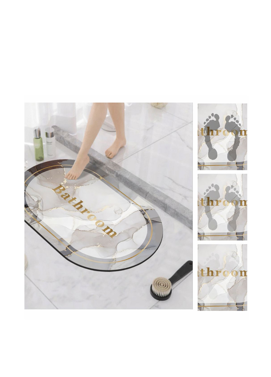 Суперпоглощающий коврик для ванной, 60х90 см Aquarius (322338841)