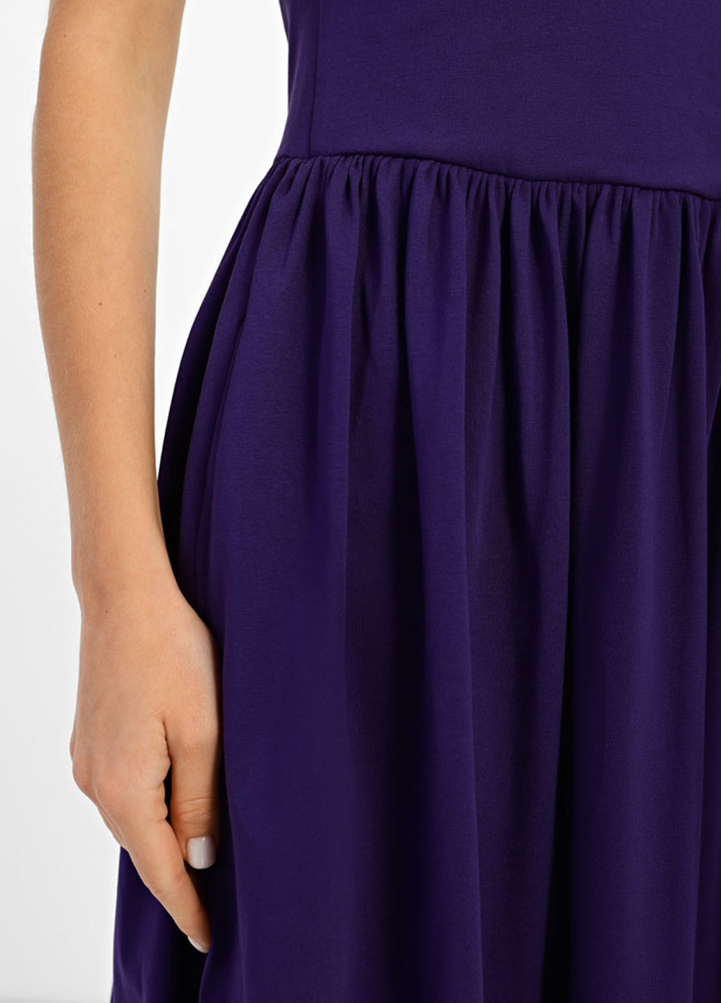 Фіолетова кежуал сукня сукня-майка, кльош Promin однотонна