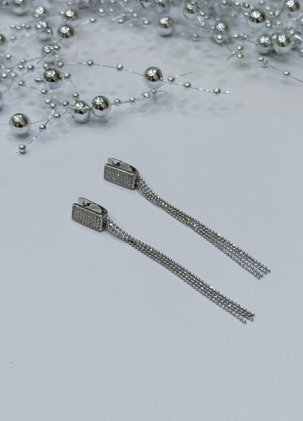 Серьги Silver Flame (317284846)