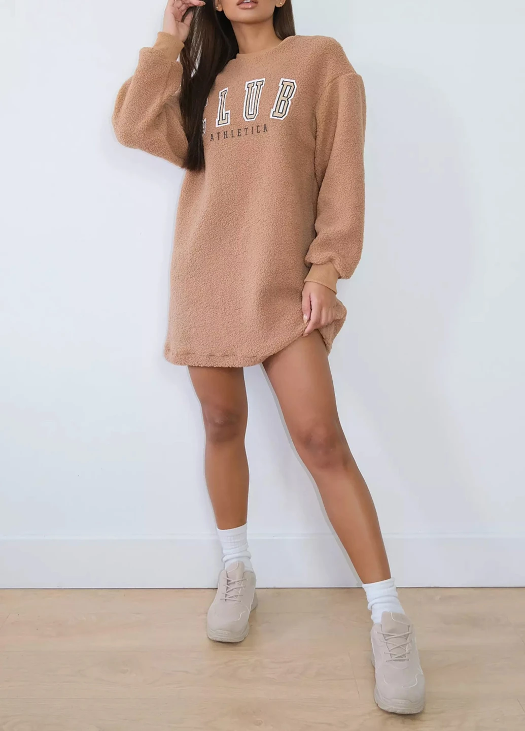 Бежева кежуал плаття, сукня Missguided однотонна