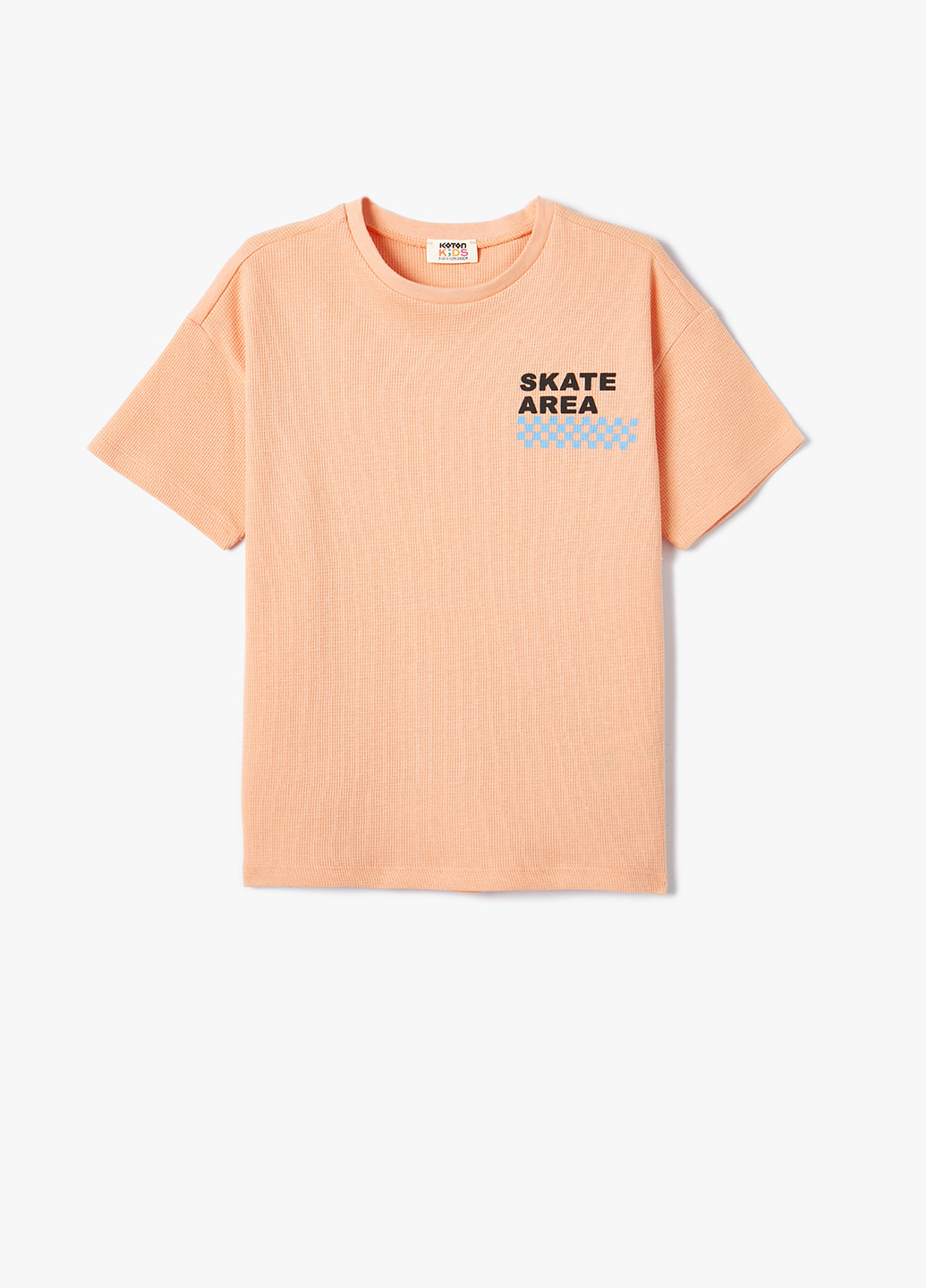 Персиковая летняя футболка KOTON