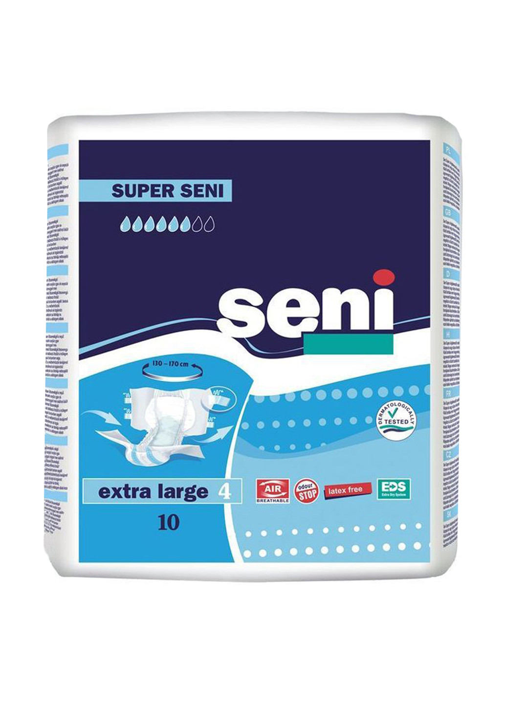Підгузки для дорослих Super Extra Large "4" (10 шт.) Seni (79334479)
