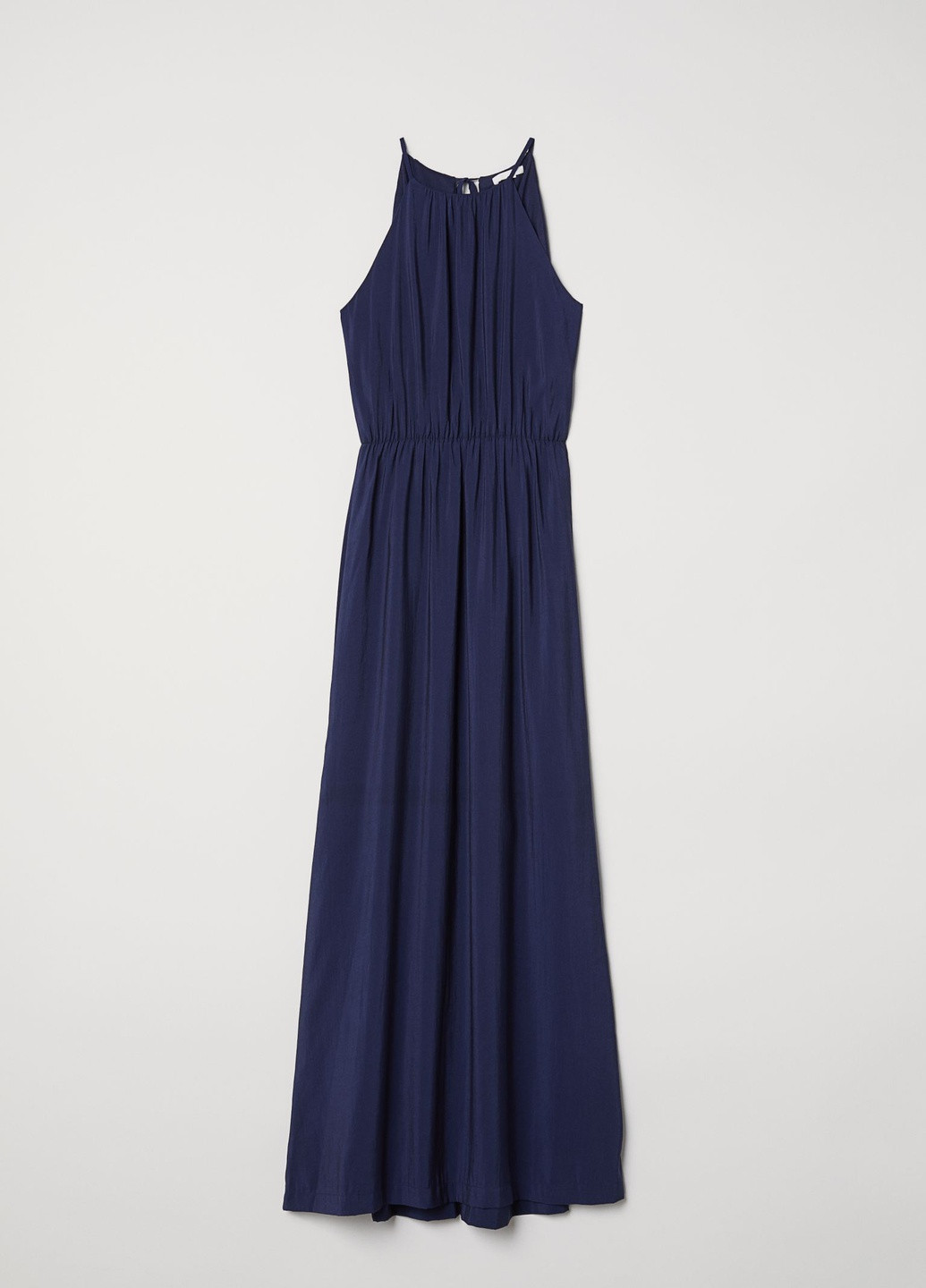 Синее праздничный длинное платье H&M однотонное