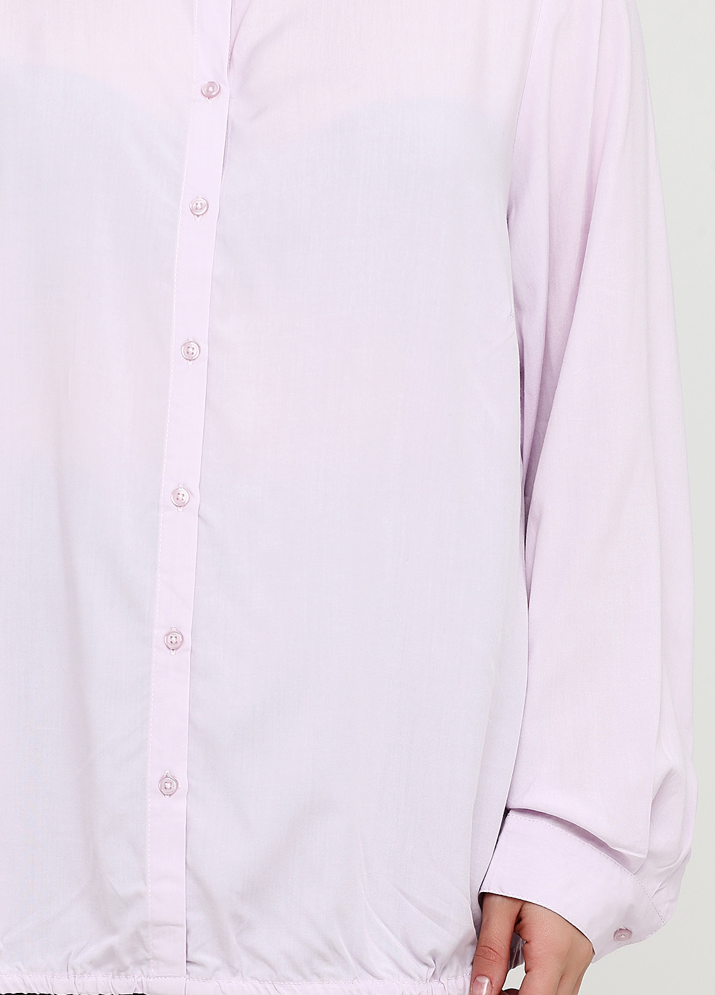 Лавандовая кэжуал рубашка однотонная Sheego