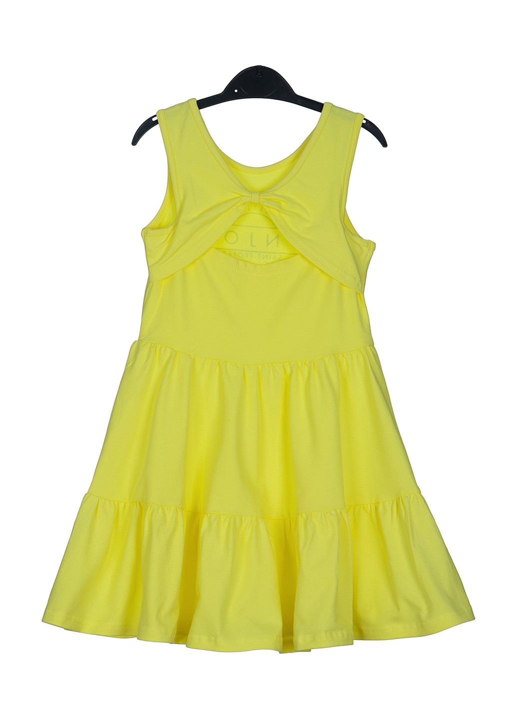 Жовтий кежуал сукня кльош Smil з написами