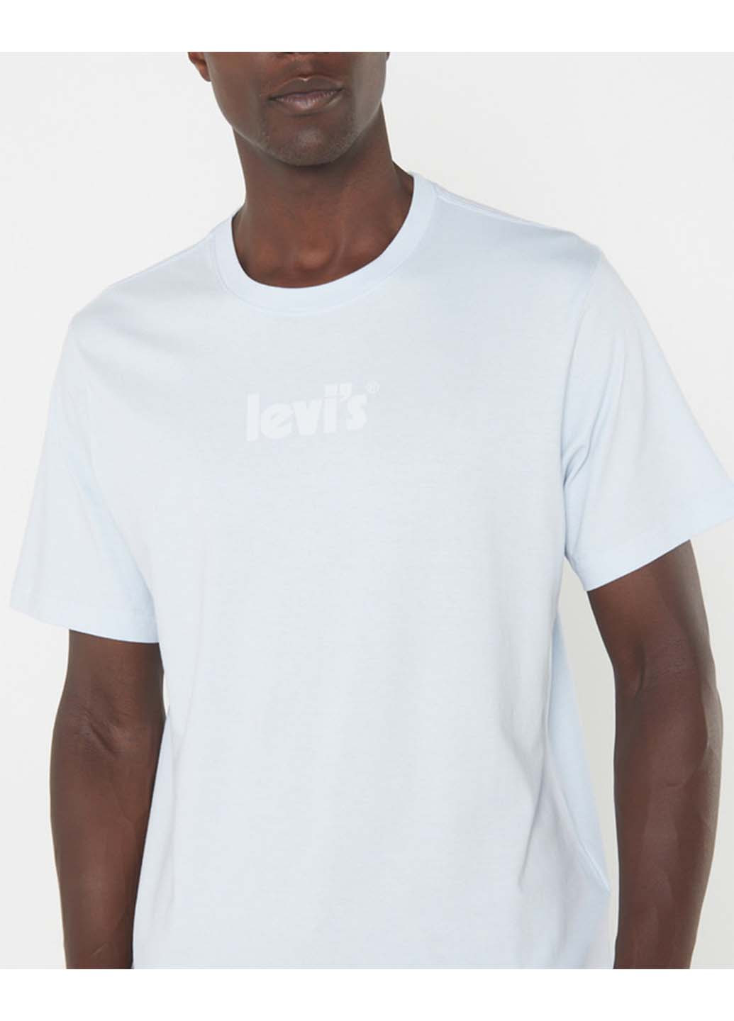 Светло-голубая летняя футболка Levi's