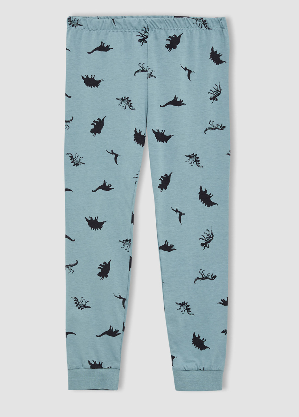 Темно-бірюзова всесезон пижама (лонгслів, штани) лонгслив + брюки DeFacto