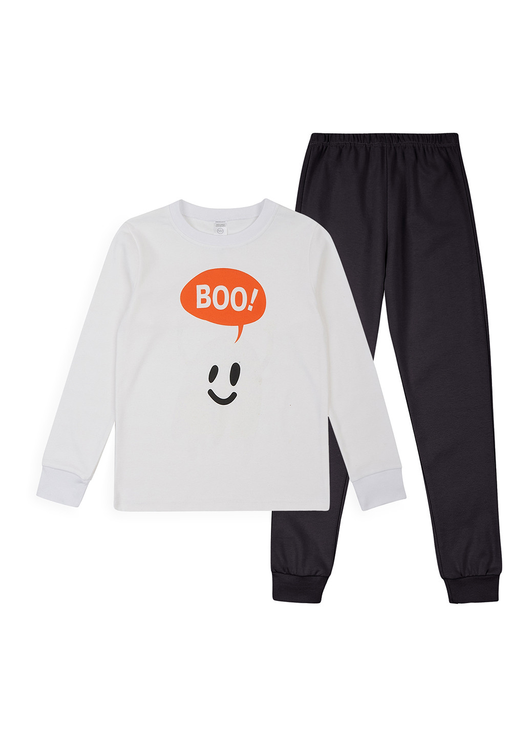 Черно-белая всесезон пижама (лонгслив, брюки) лонгслив + брюки Garnamama