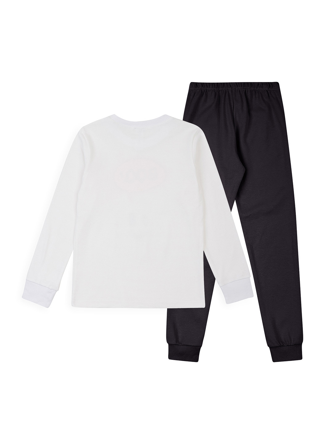 Черно-белая всесезон пижама (лонгслив, брюки) лонгслив + брюки Garnamama