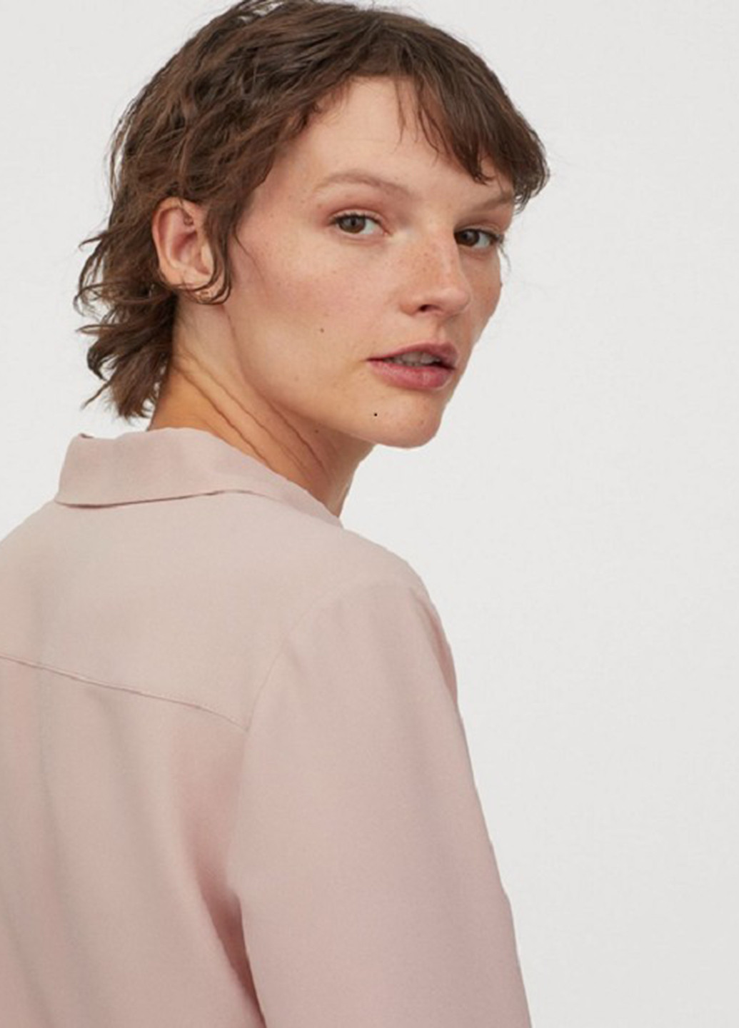 Пудрова блуза H&M