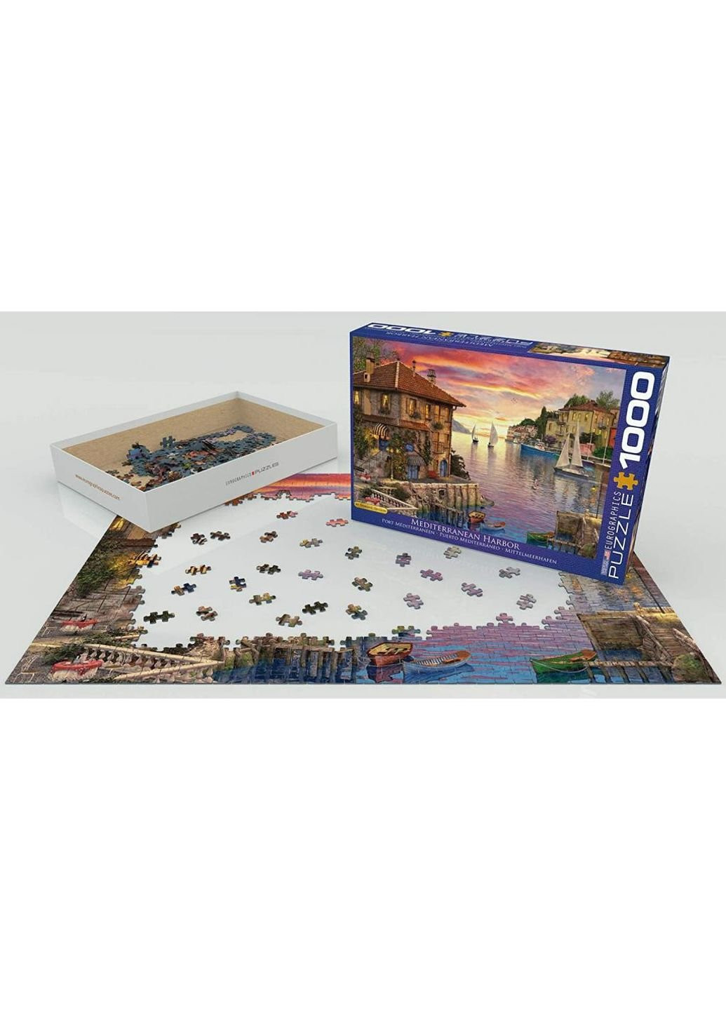 Пазл Середземноморська гавань. Домінік Девісон, 1000 елементів (6000-0962) Eurographics (249984656)
