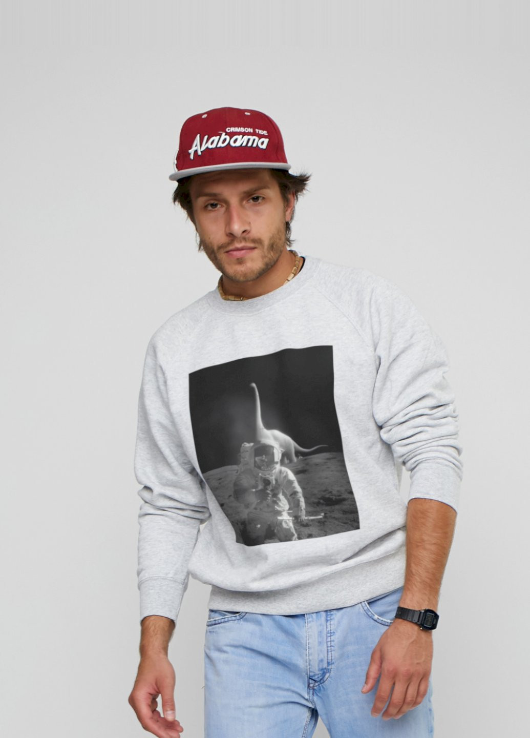 Серый свитшот мужской YAPPI (198688753)