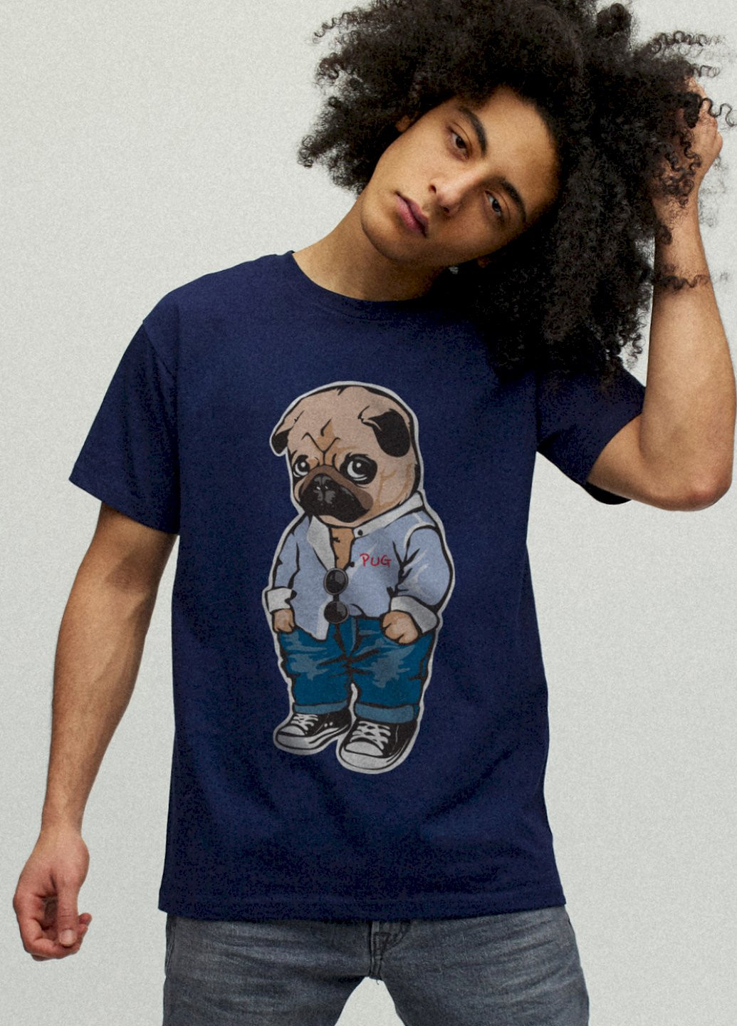 Темно-синя футболка чоловіча YAPPI