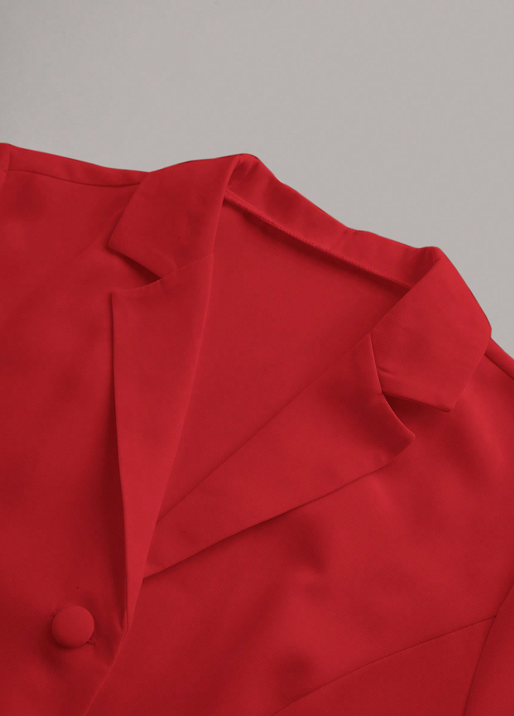 Темно-красное кэжуал платье клеш, платье-жакет SHEIN однотонное