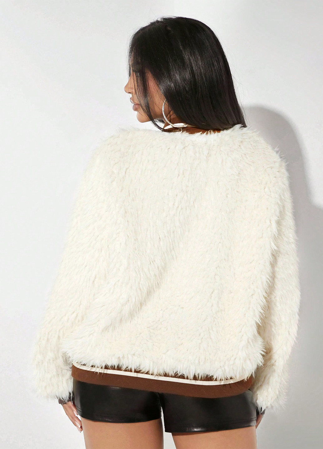 Бомбер SHEIN бейсбольный на молнии (341251394)