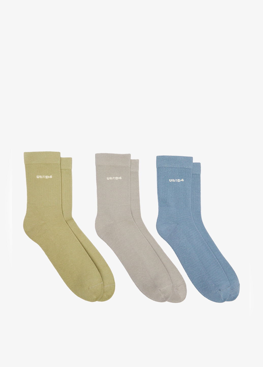 Комбіновані шкарпетки (3 пари) UNITED4 написи (329148552)