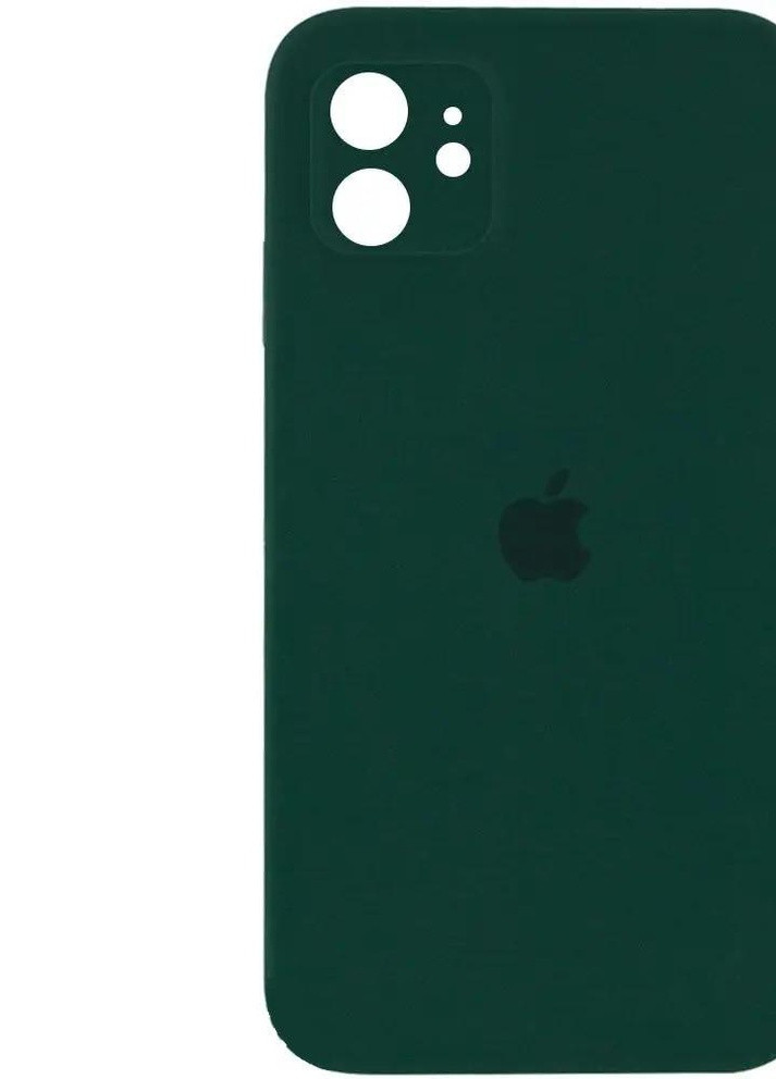 Силіконовий Чохол Накладка з Квадратними Бортиками Silicone Case для iPhone 11 Hunter Green No Brand (254255706)