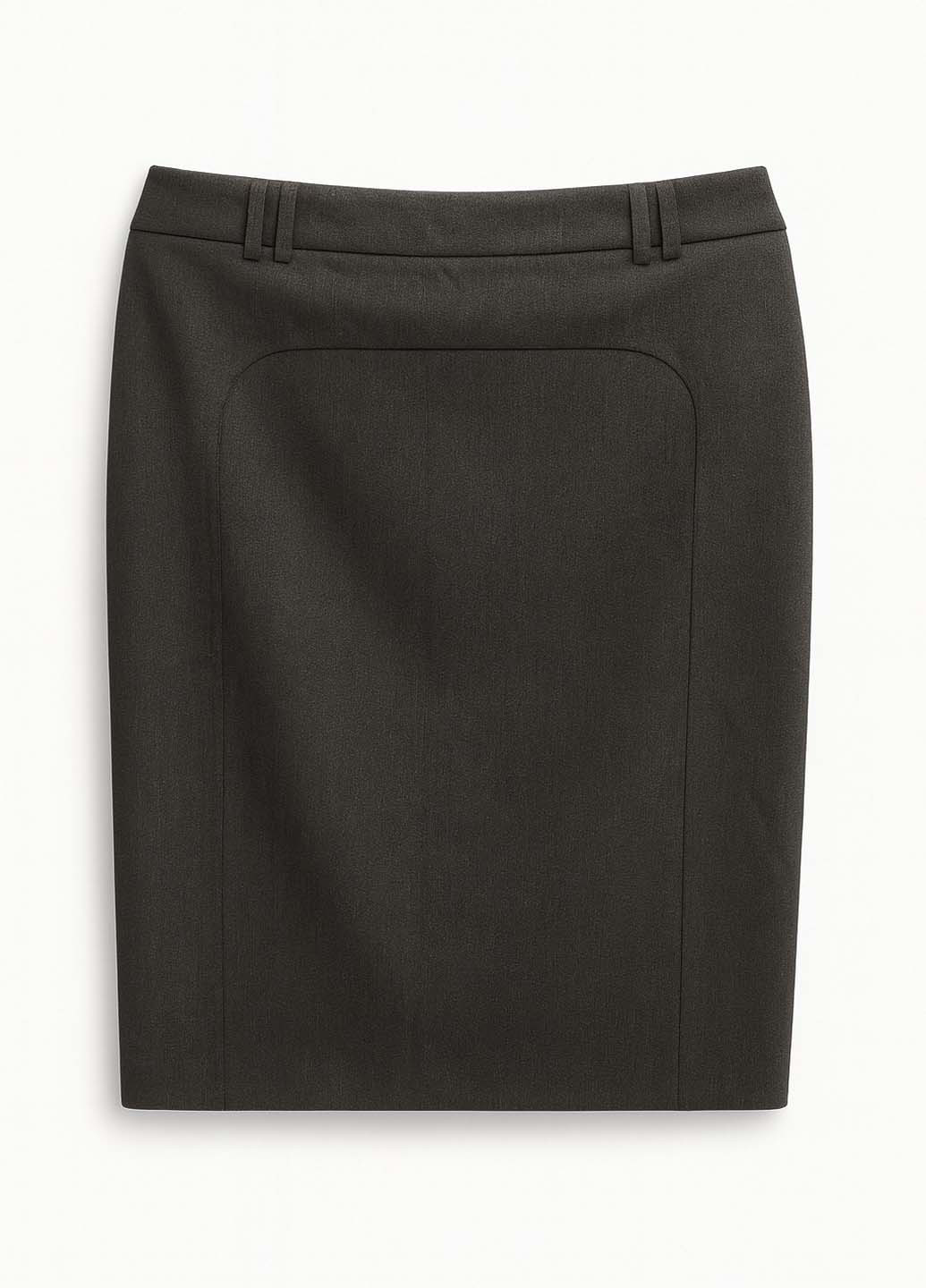 Серая кэжуал однотонная юбка Sassofono карандаш