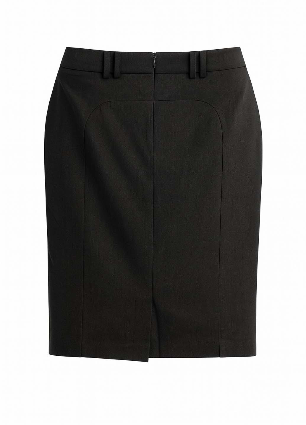 Серая кэжуал однотонная юбка Sassofono карандаш