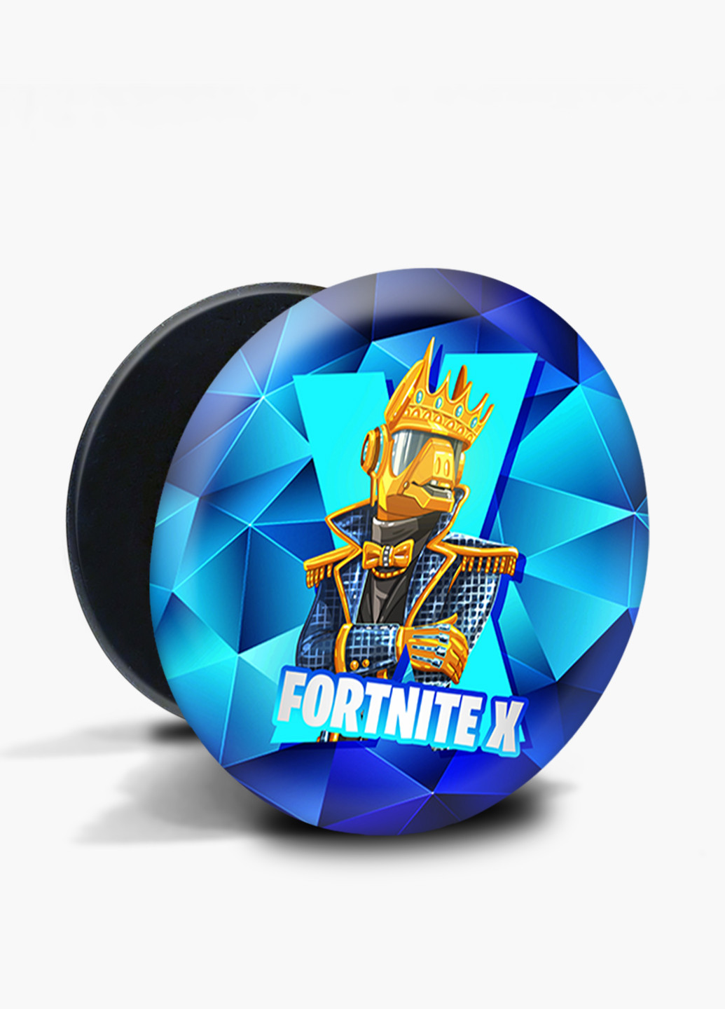 Попсокет (Popsockets) тримач для смартфону Фортнайт (Fortnite) (8754-1196) Чорний MobiPrint (216748378)