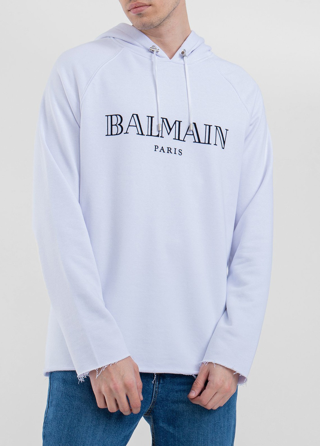 Білий худі з логотипом Balmain (228877458)