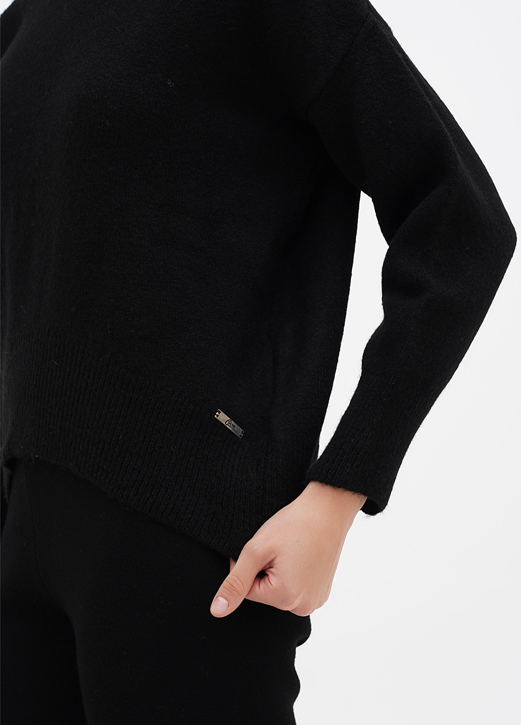 Чорний демісезонний джемпер джемпер Sassofono