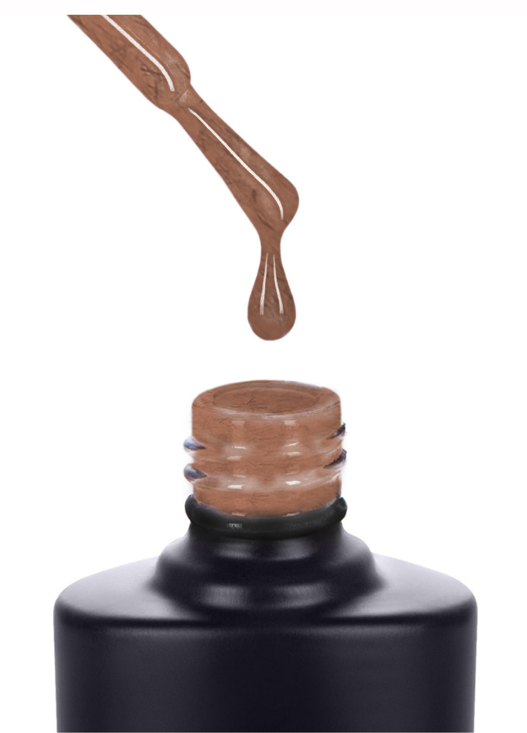 Гель-лак 182 Шоколадный с темно-коричневыми нитями (plush effect) 7.5 мл Reglance (254091201)