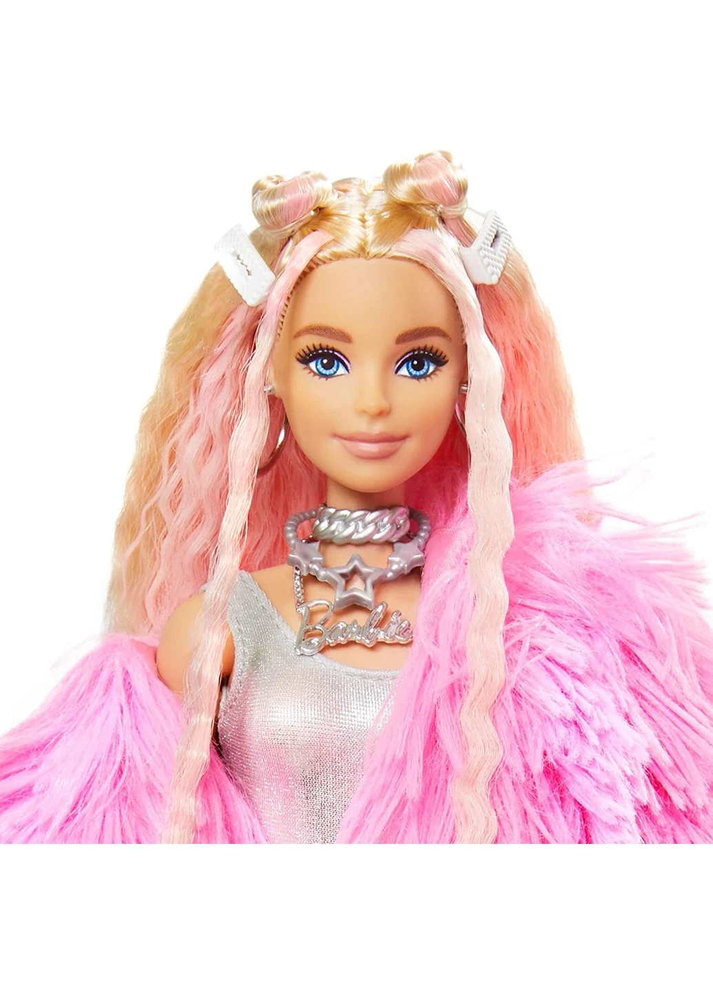 Лялька Barbie Extra Doll # 3 Барбі Екстра в рожевій накидці (GRN28) Mattel (255254455)
